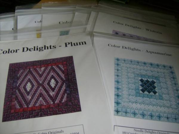 Needle Delights -Color Delights Needlepoint, Canvaswork CHART Your Choice