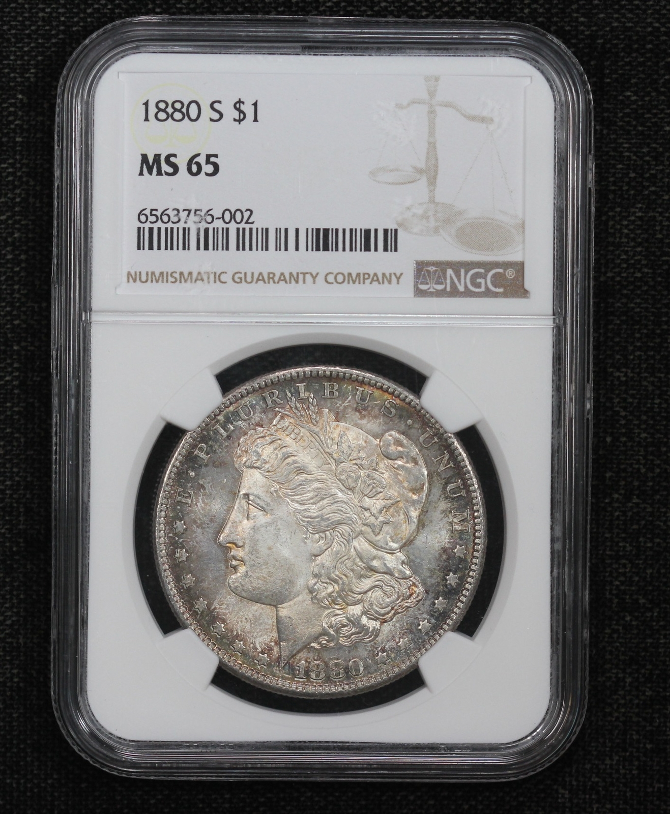 1880-S Morgan Dollar NGC MS-65 Toned 29SY