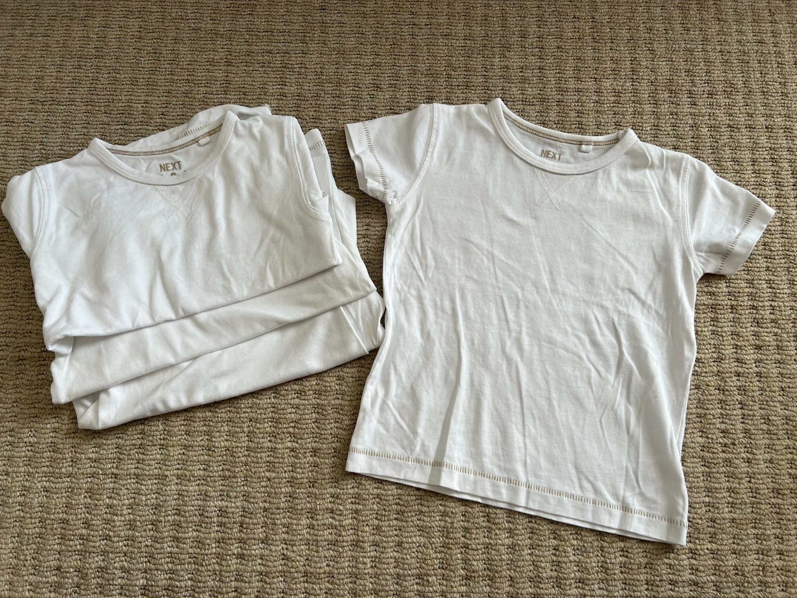 Next 4 Item T-Shirt Top Bundle 12-18 1-1.5 Years Summer White Short Sleeve