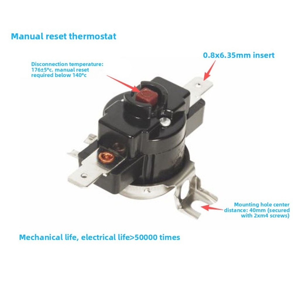 KSD302 Pipe Temperature Controller with Metal Brackets for Secure Mounting for