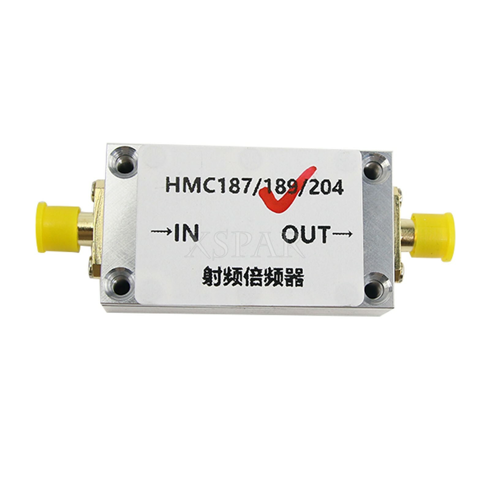 HMC189 RF Frequency Multiplier Frequency Doubler Alloy Shell RF Input 2-4GHz xr