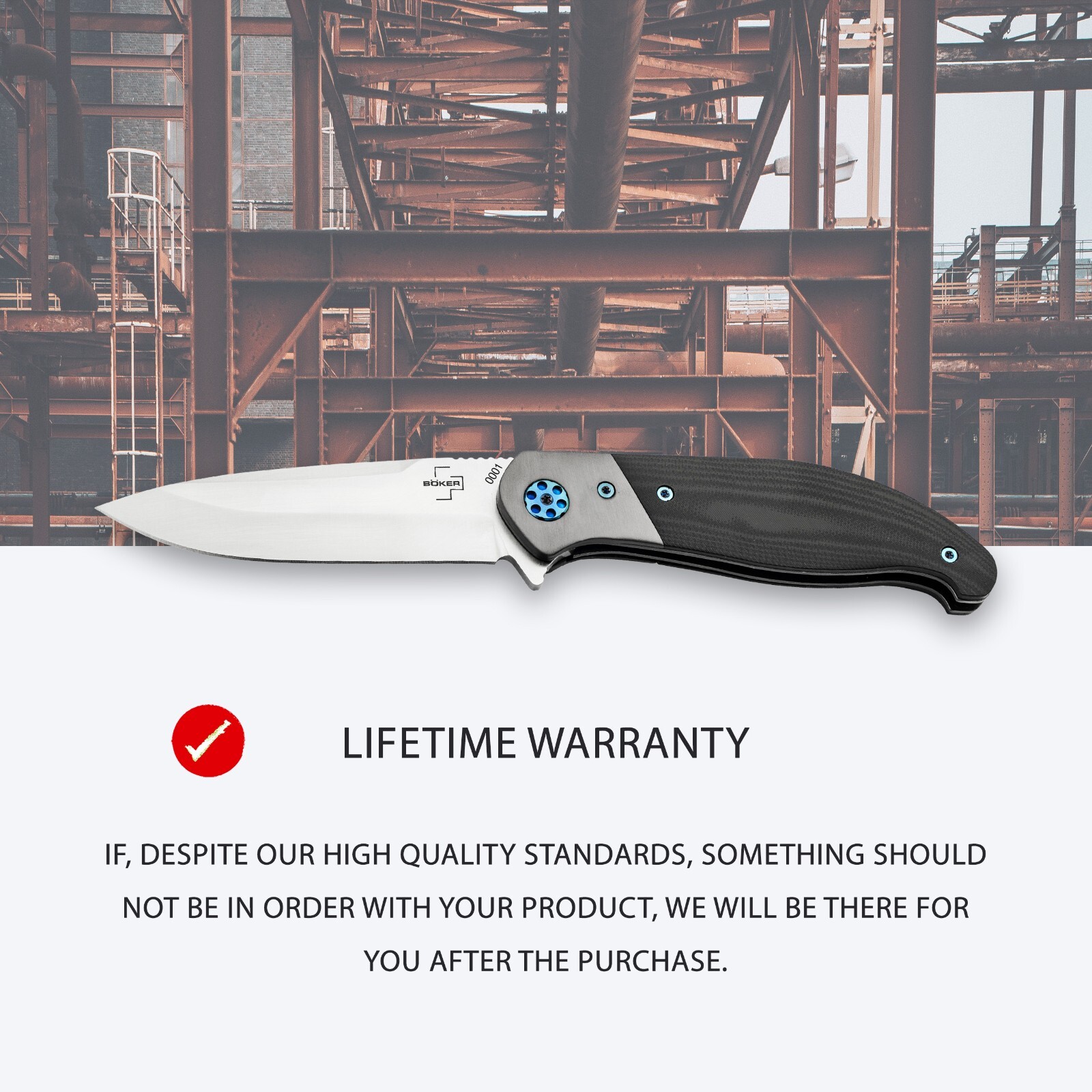 Boker Plus Undertow Pocket Knife 3.43" D2 Blade G10 Handle Liner Lock - 01BO694