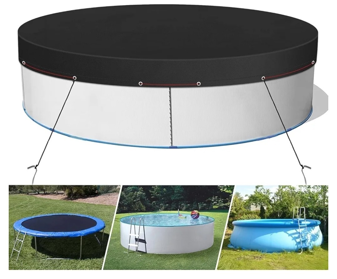 24FT Pool Cover, Solar Pool Covers for Above Ground Pools, Round Pool Cover,...