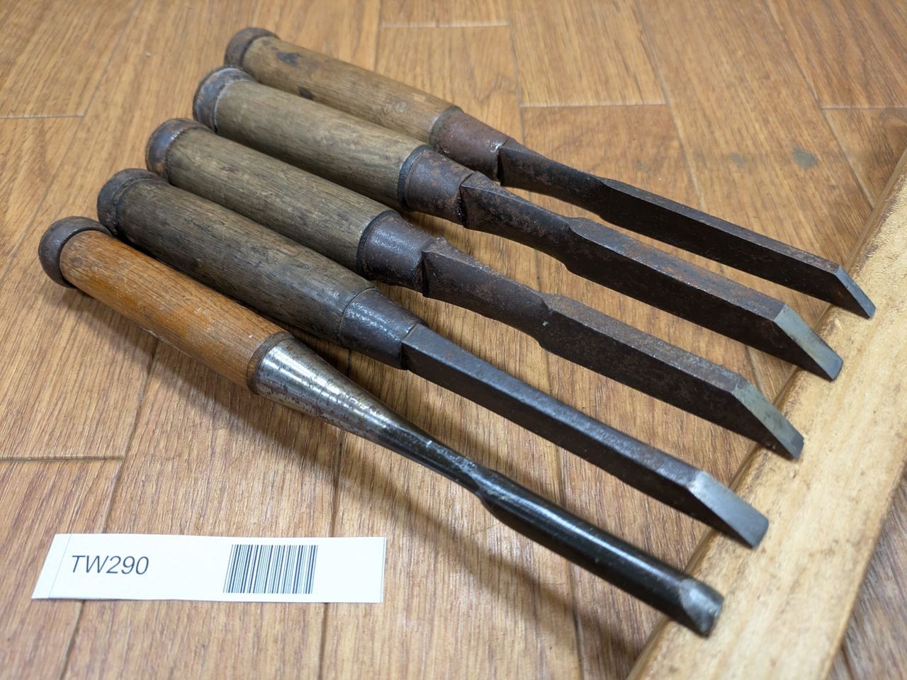 Japanese vintage chisel tataki Nomi Japan Signed Old Vintage 9.7.6.7.4mm TW290