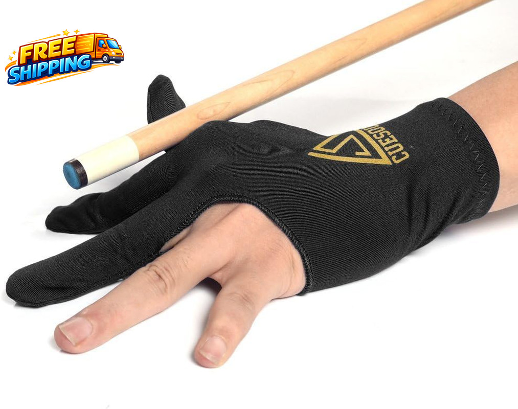 10Pcs/Set 3 Finger Billiards Gloves Pool Cue Gloves