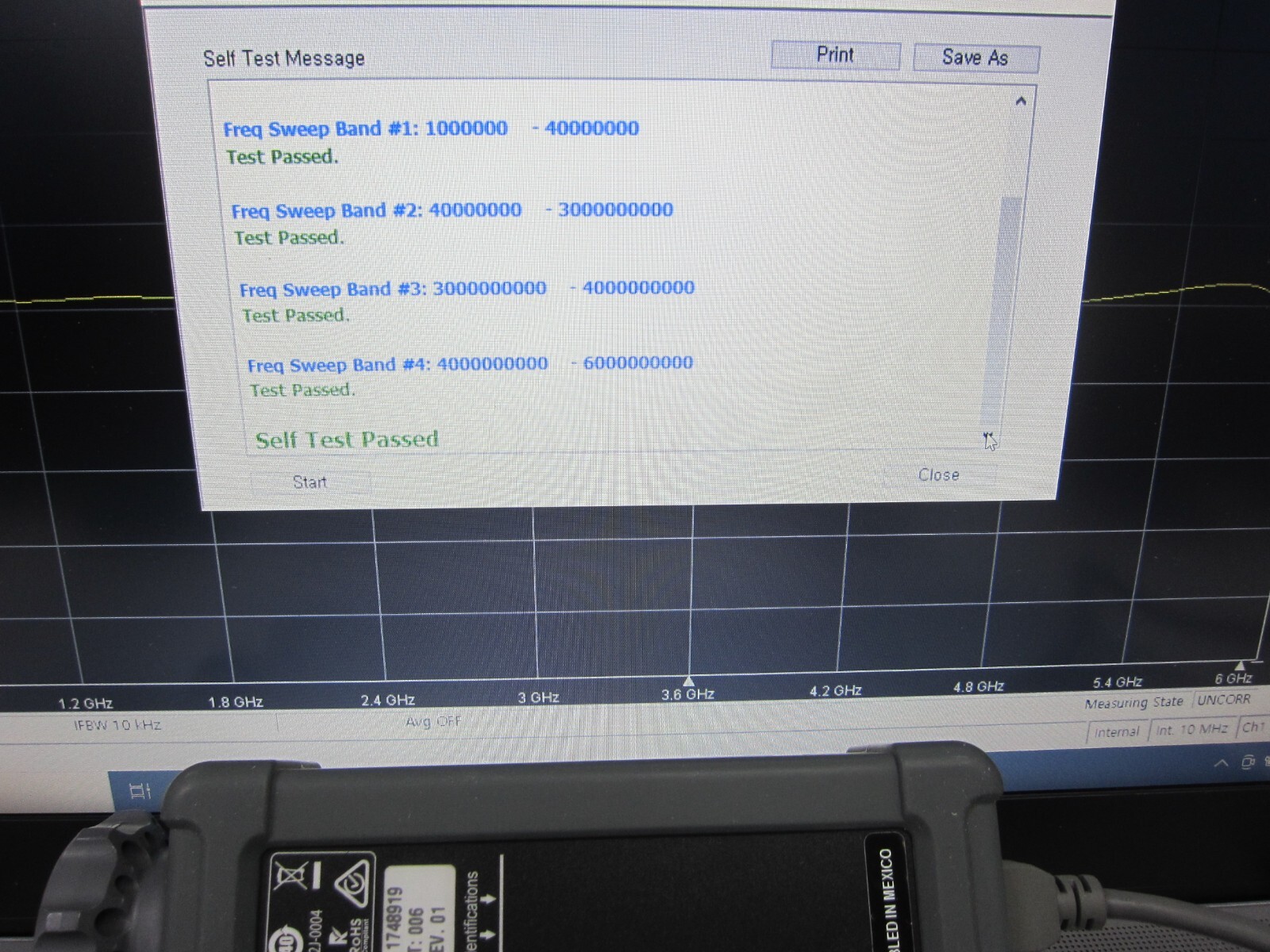 Anritsu 1-PORT USB ShockLine Network Analyzer MS46121B,Opt006, 6GHz, 1748919