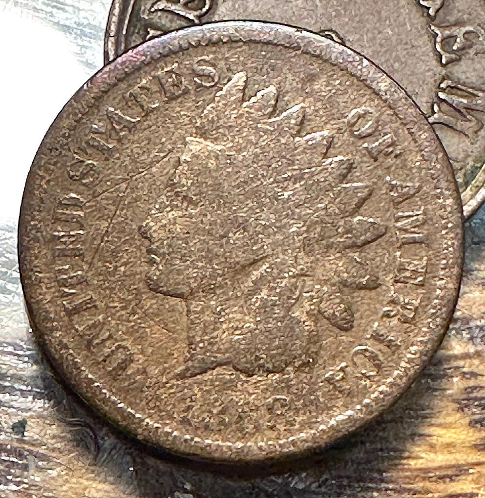 1868 Indian Cent Nice Original Good CHRC