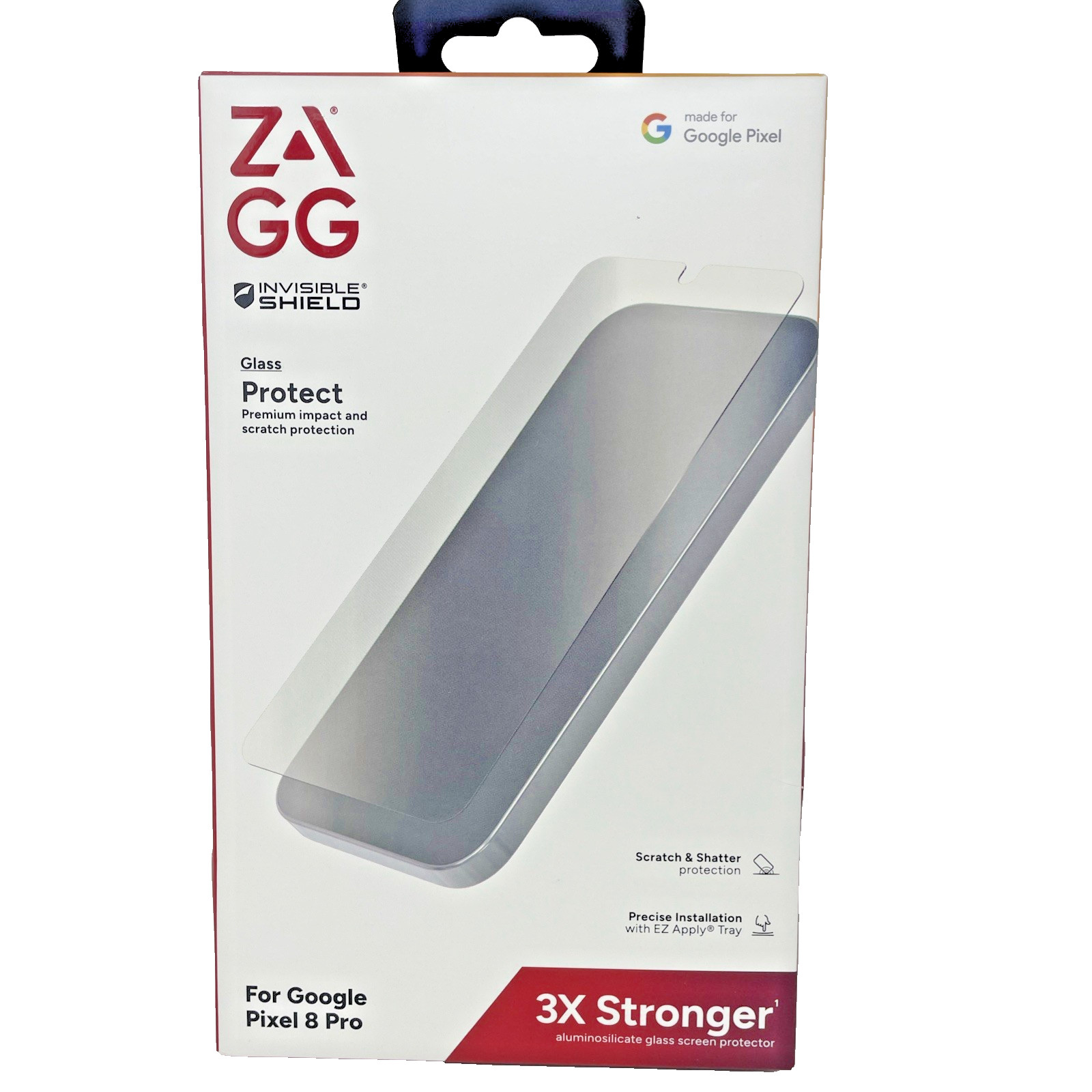 4x Zagg Invisible Shield Glass Screen Protector for Google Pixel 8 Pro