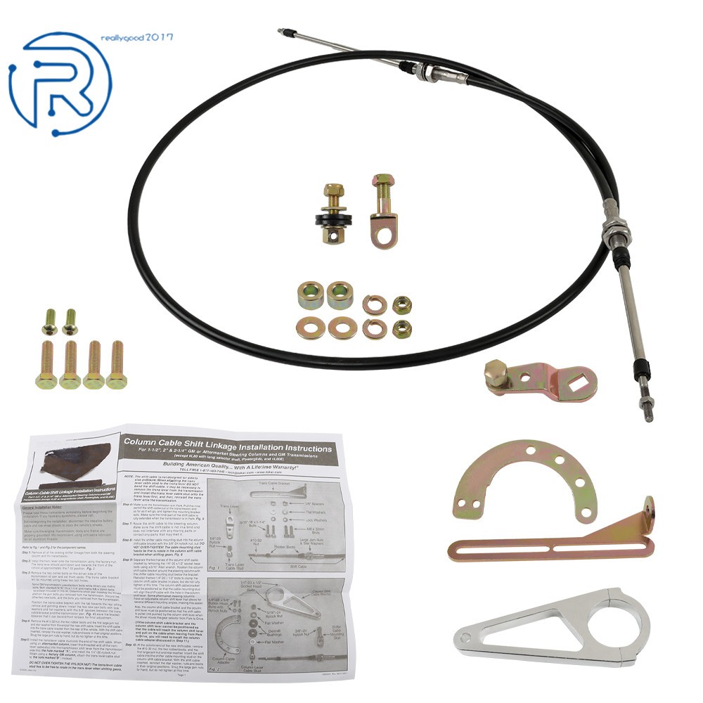 2" Aftermarket ACA-1804 For GM Hard Column Cable Shift Linkage Kit Transmission
