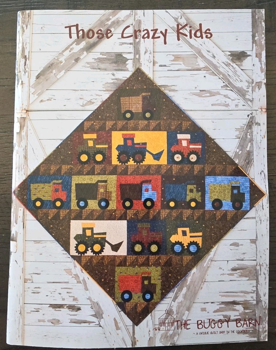 Those Crazy Kids Quilt Pattern Book The Buggy Barn Sailboat Truck Tractor Kite
