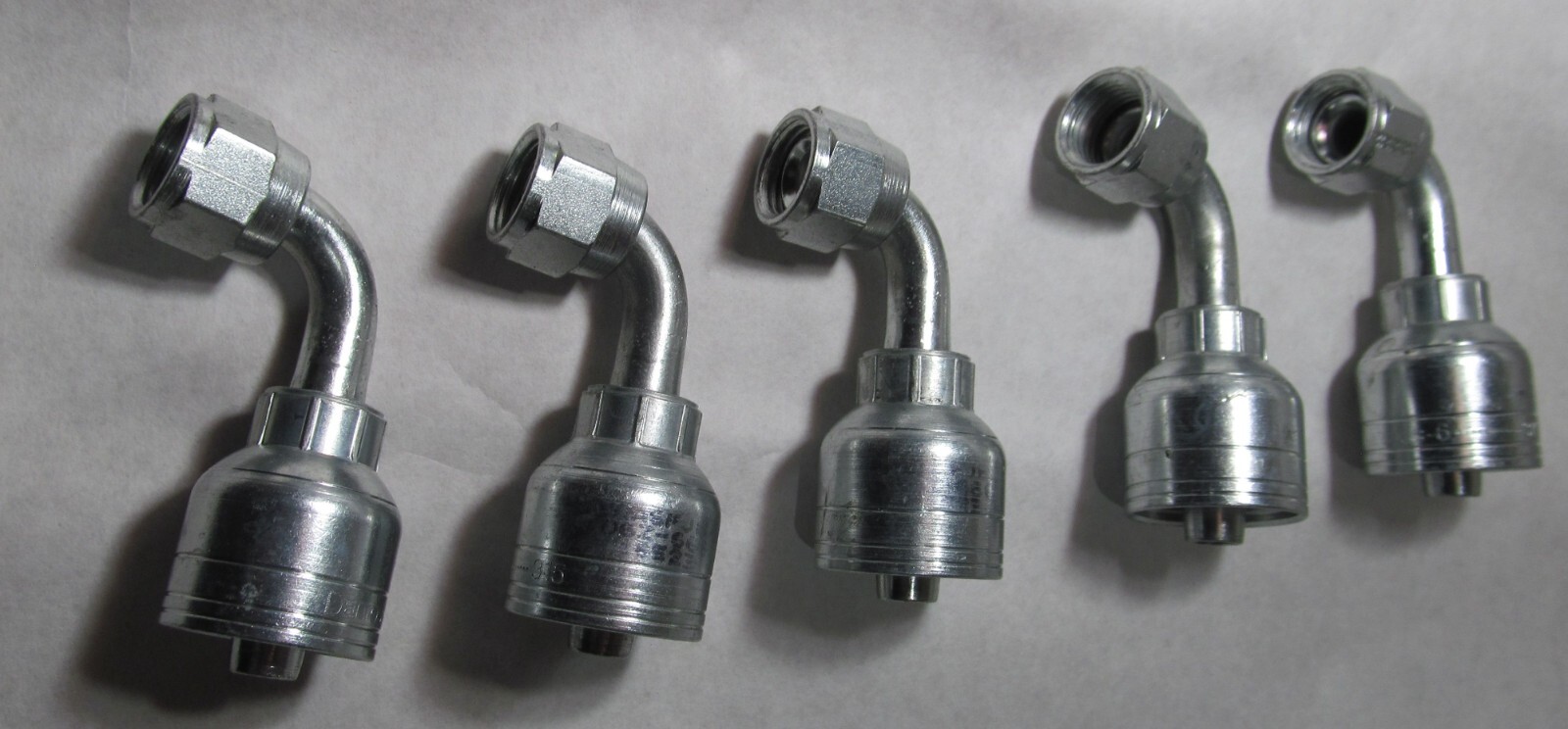 NEW 5 DANFOSS Weatherhead 06Z-666 Low Carbon Steel Hose Crimp Fitting 90 DEGREE