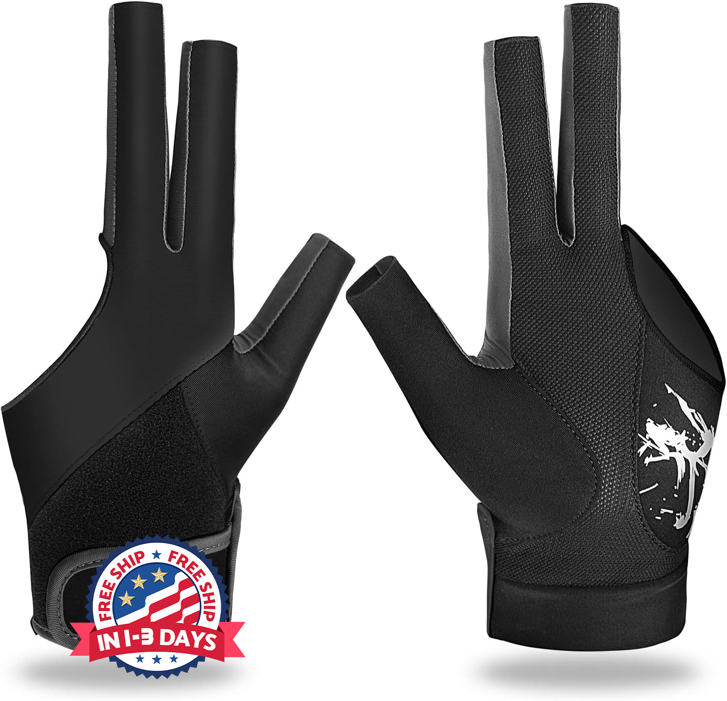 Guantes billar izquierda 3 dedos snooker proceso union hombres mujeres deporte