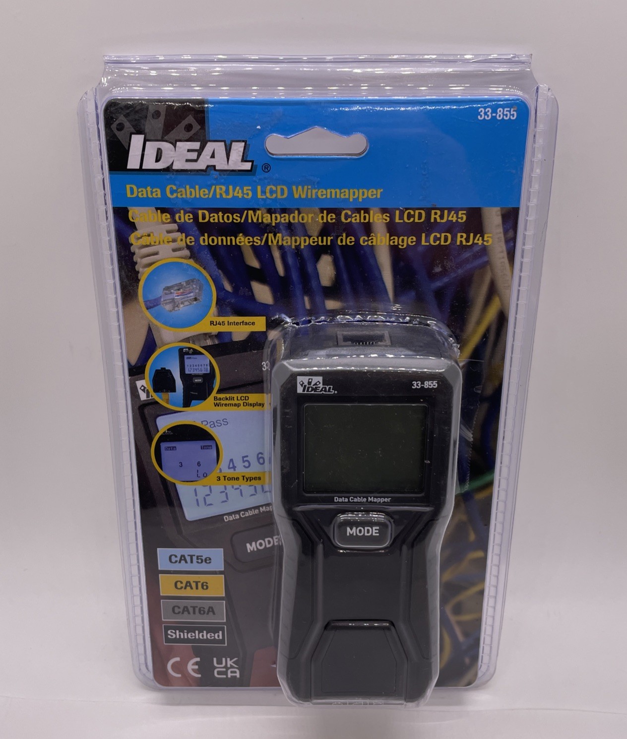 Ideal Electrical Data Cable/RJ45 LCD Wiremapper 33-855