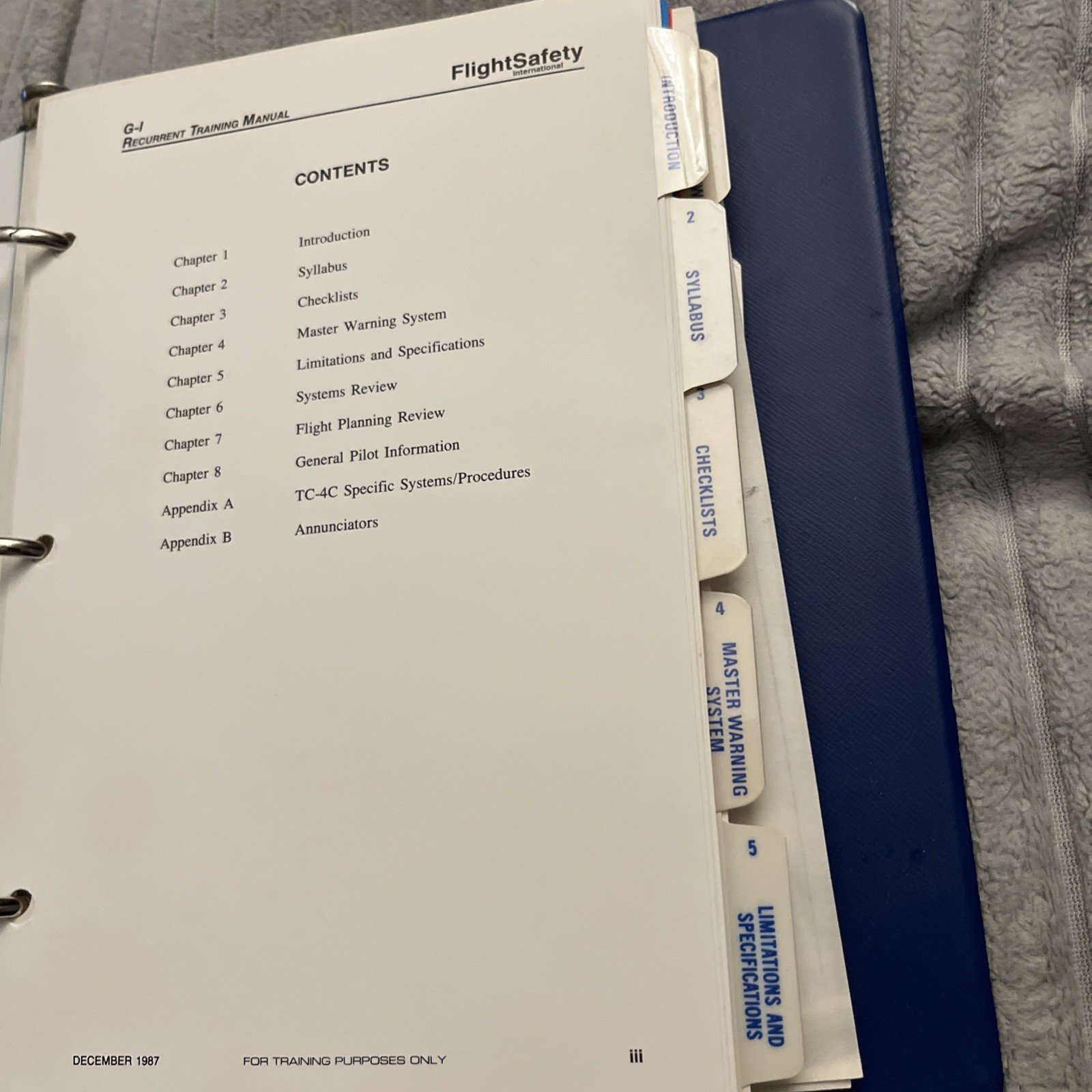 Flight Safety Gulfstream I Recurrent Training Manual