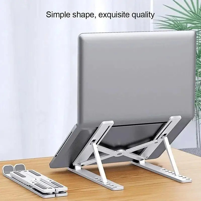 Portable Laptop Stand Foldable Notebook Computer Holder Support Base Riser Pad