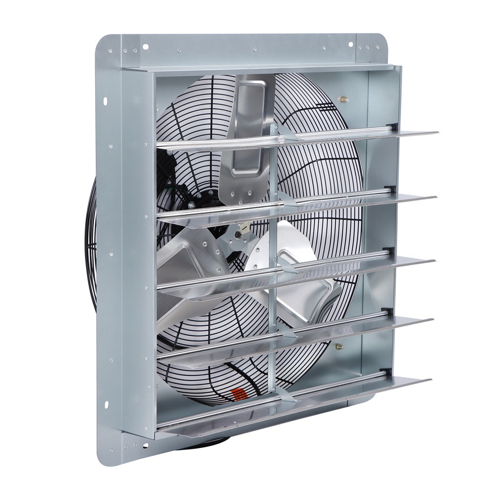 24 Inch Shutter Exhaust Fan W/ Speed Controller 4120 CFM High Speed Wall Mounted