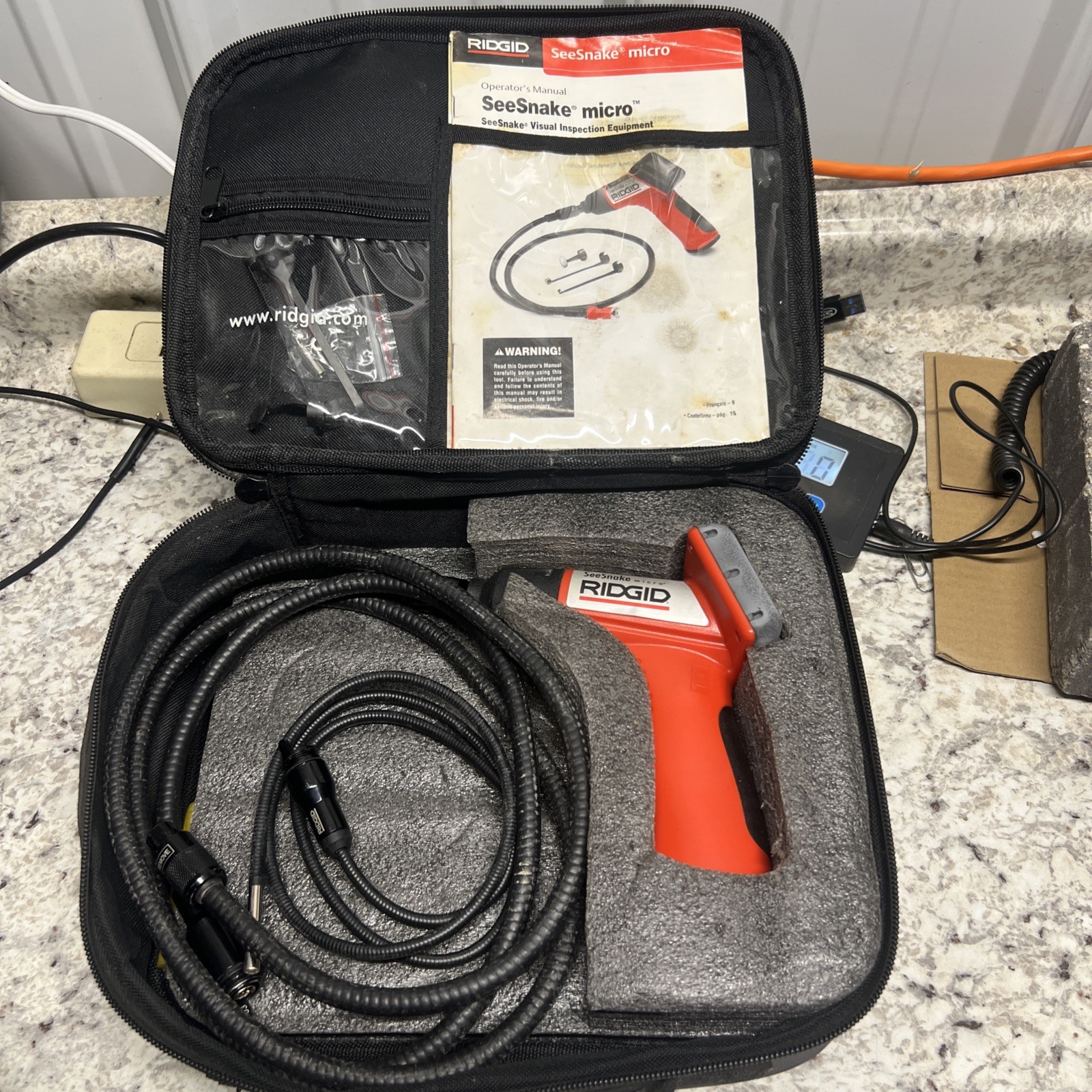 Rigid See Snake Micro Inspection Camera Semi Flexible Endoscope SeeSnake Tested