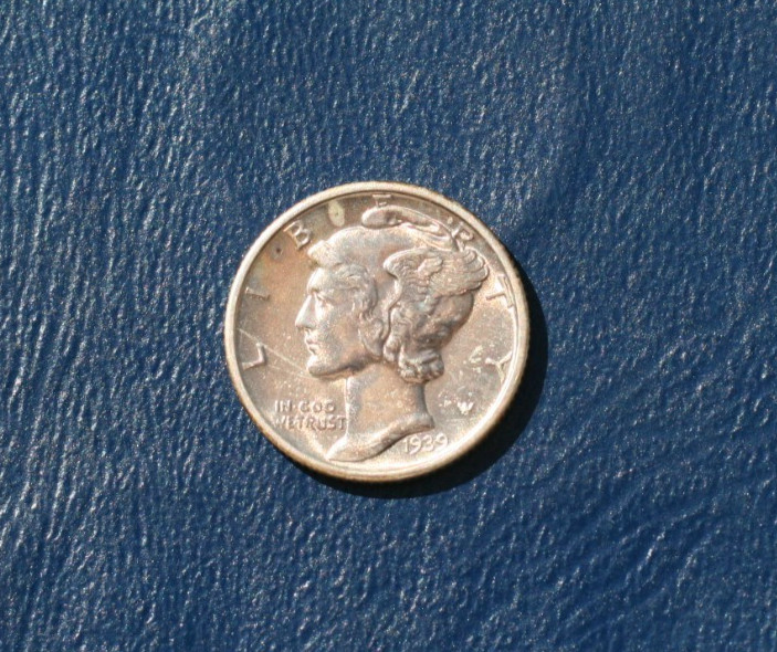 1939 D MERCURY SILVER DIME  *BU DETAILS*