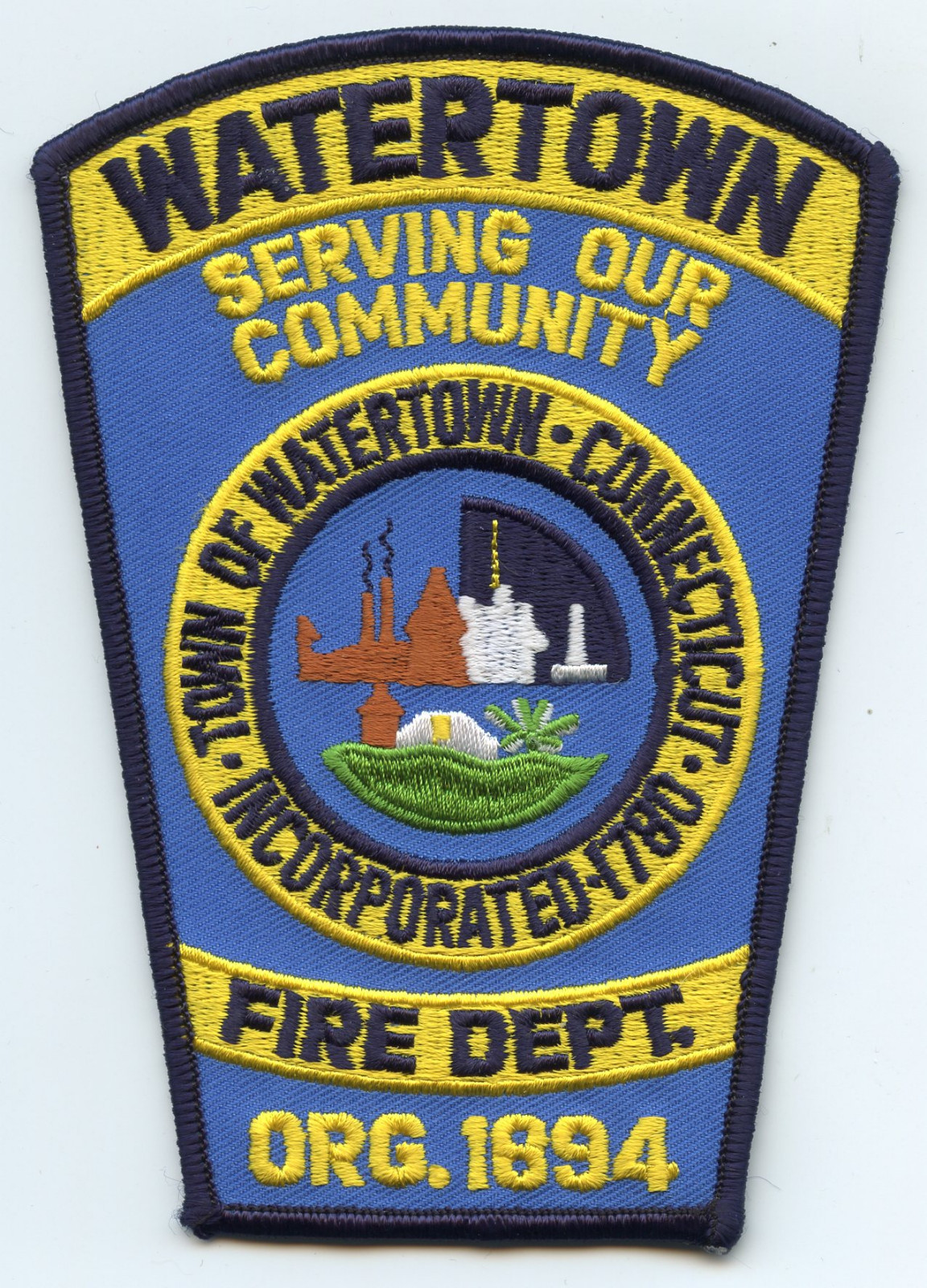 WATERTOWN CONNECTICUT CT Serving Our Community FIRE PATCH