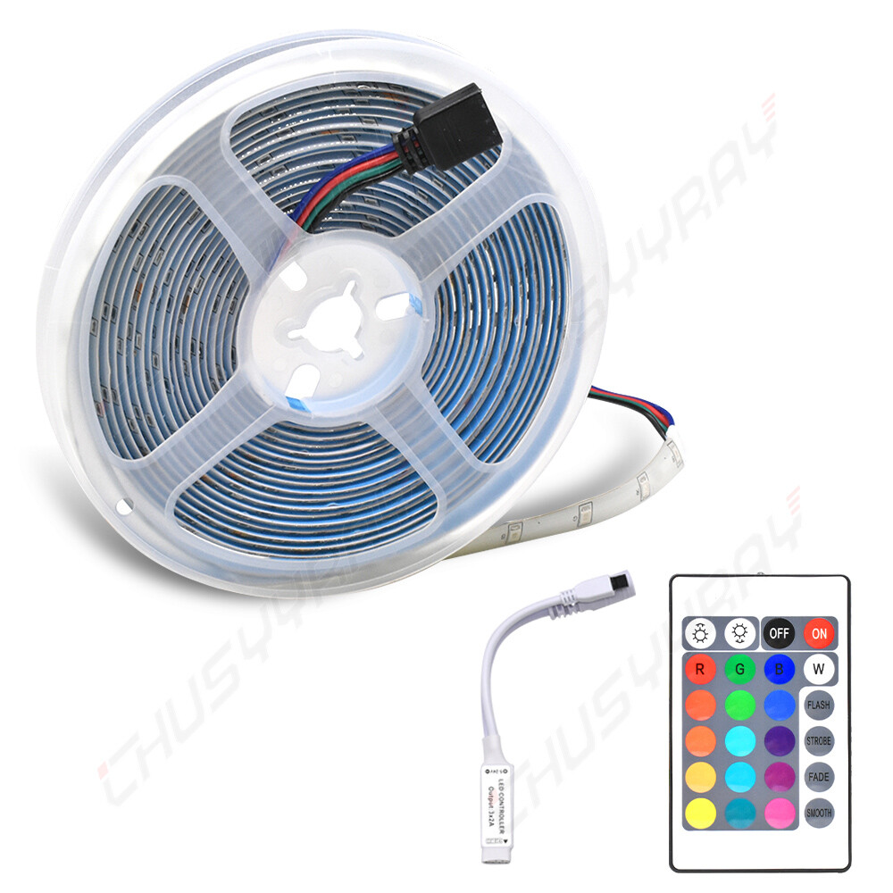 Tira De Luces 300 LEDs 5M RGB 16 FT Tiras led Para Decoracion Habitacion Cuarto