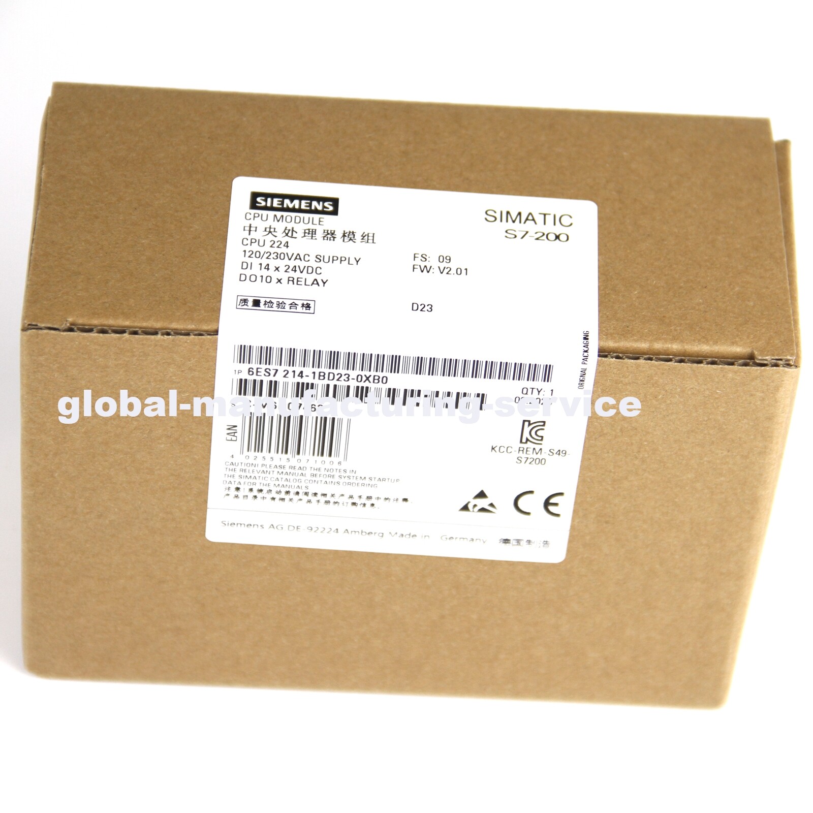 NEW SIEMENS 6ES7 214-1BD23-0XB0 6ES7214-1BD23-0XB0 CPU Modules Made In Germany