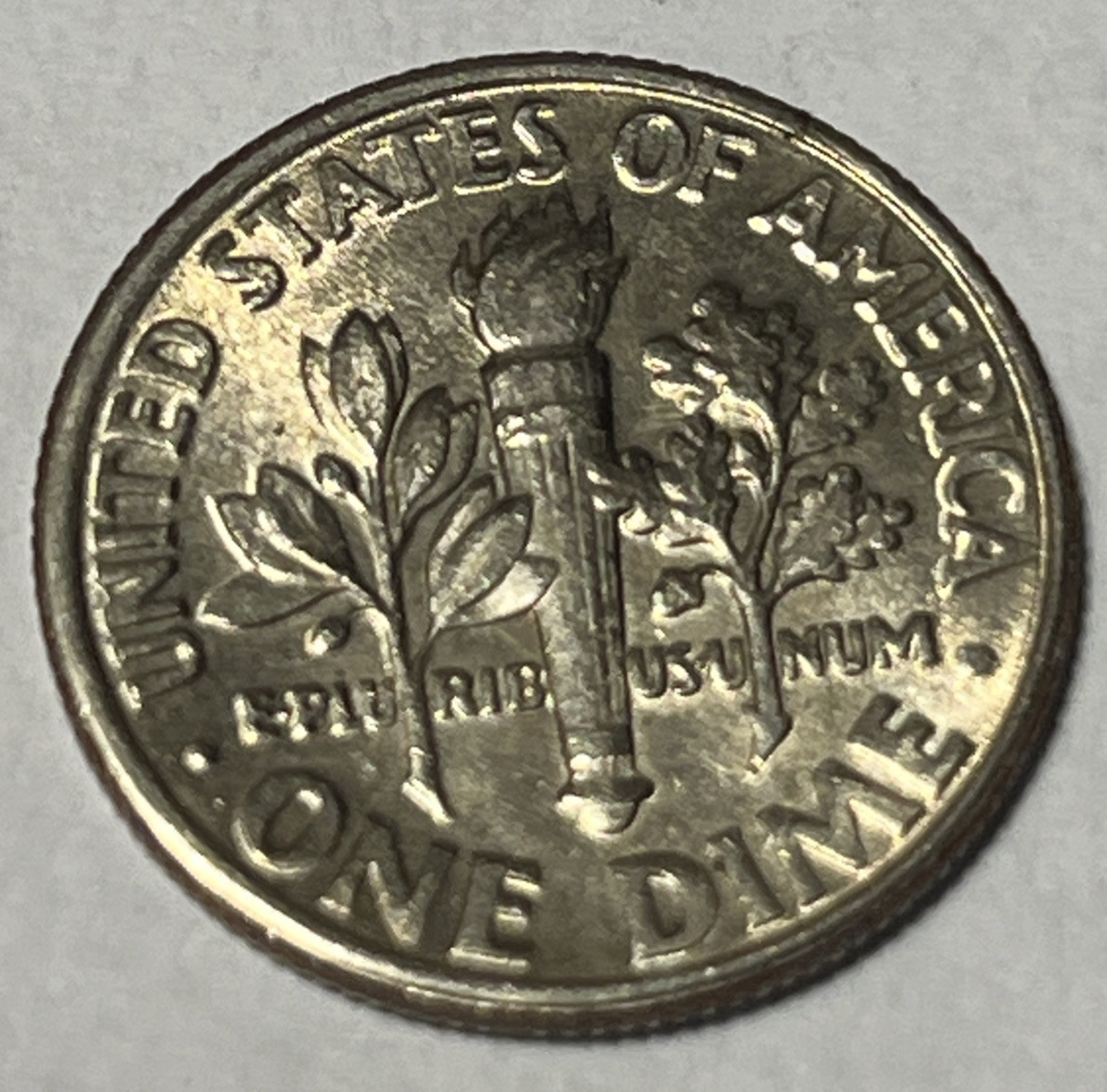 1998 P Roosevelt Dime Errors Weak Strike Through Grease Faint Date & Letters
