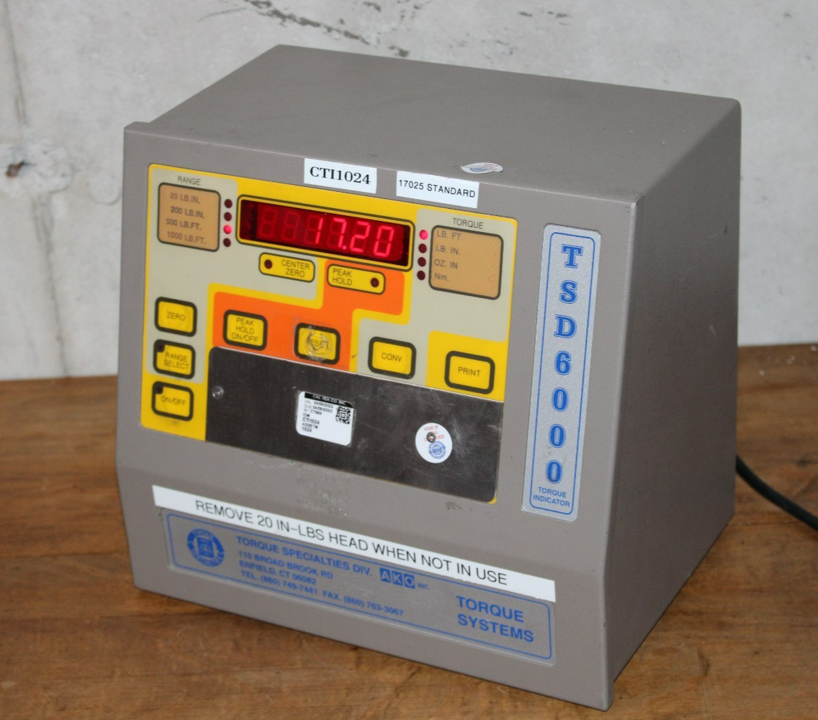 AKO Torque TSD6000-4 Digital Indicator Calibrator 4 Channel Torque Tester