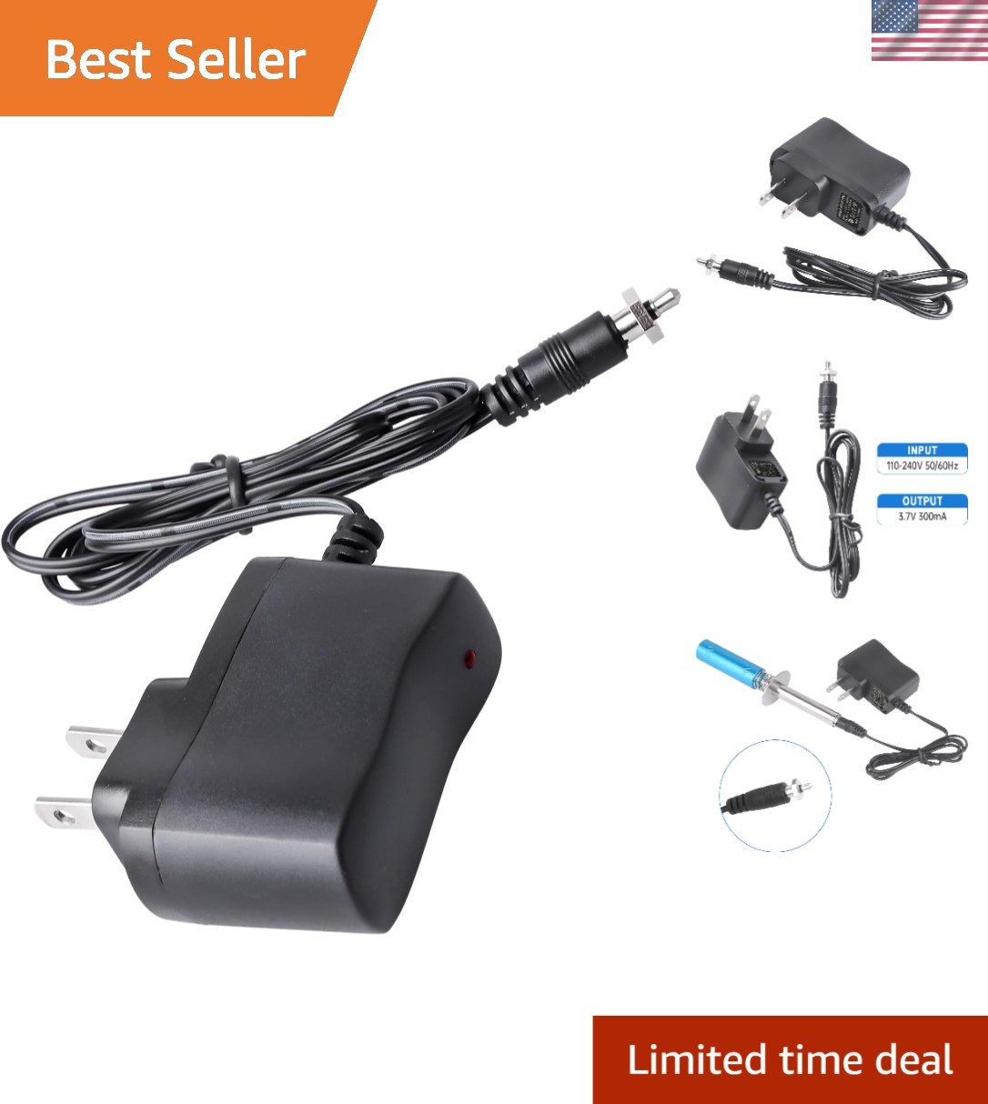 Compact Wall Mount USB Charger - 50W Glow Plug Igniter for Effortless Power
