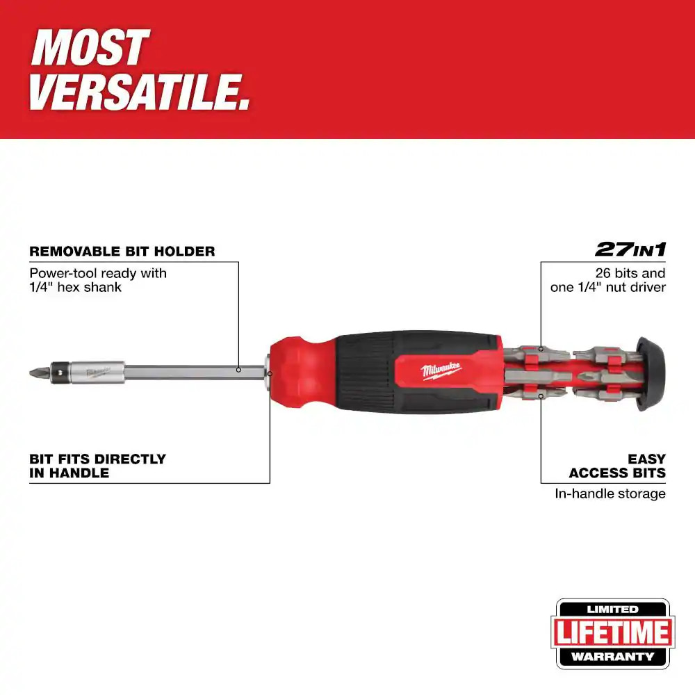 27-In-1 Multi-Bit Combination Screwdriver