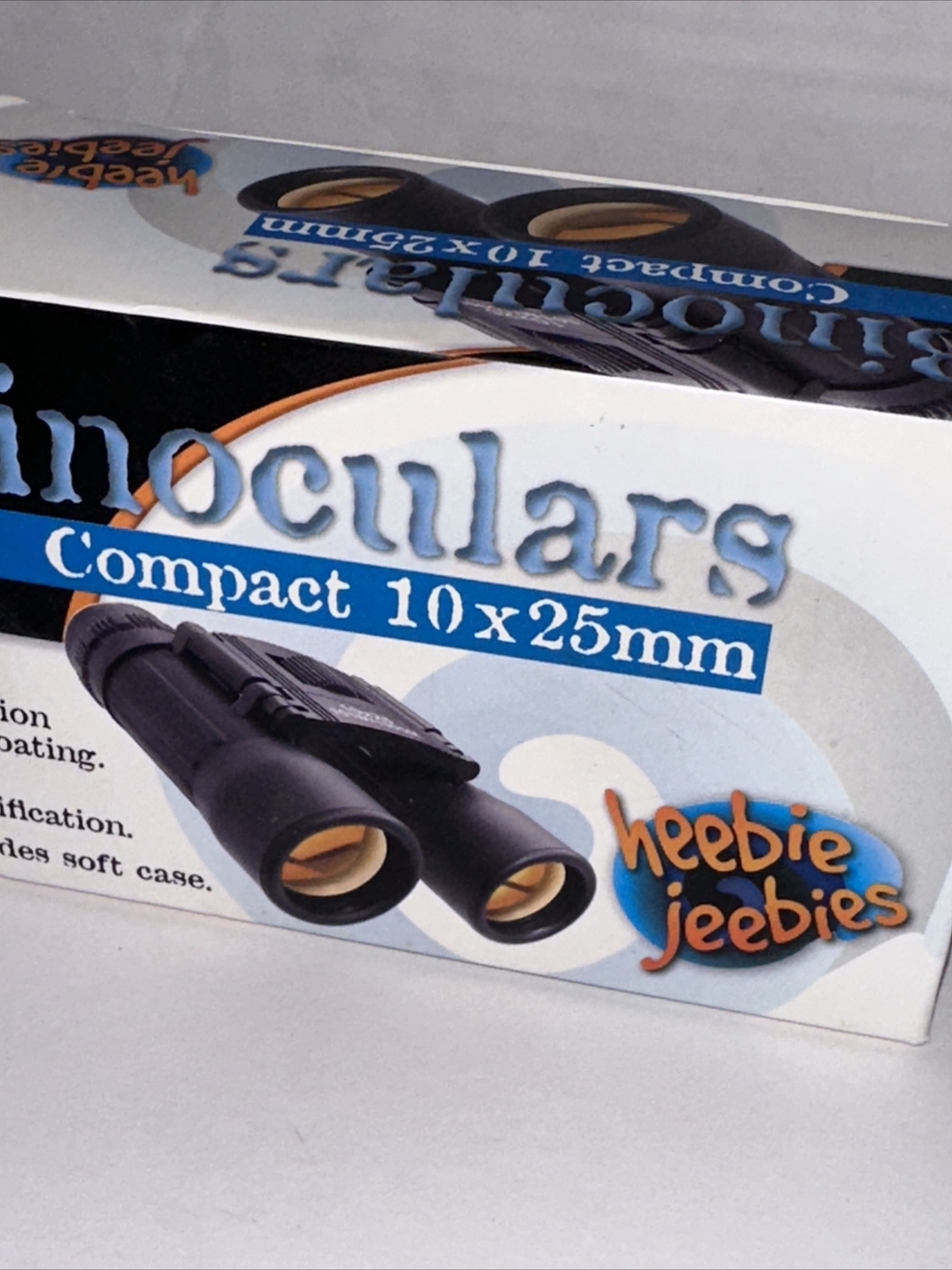 Heebie Jeebies Binoculars Compact 10x25 With Soft Case Glare Reduction Coating