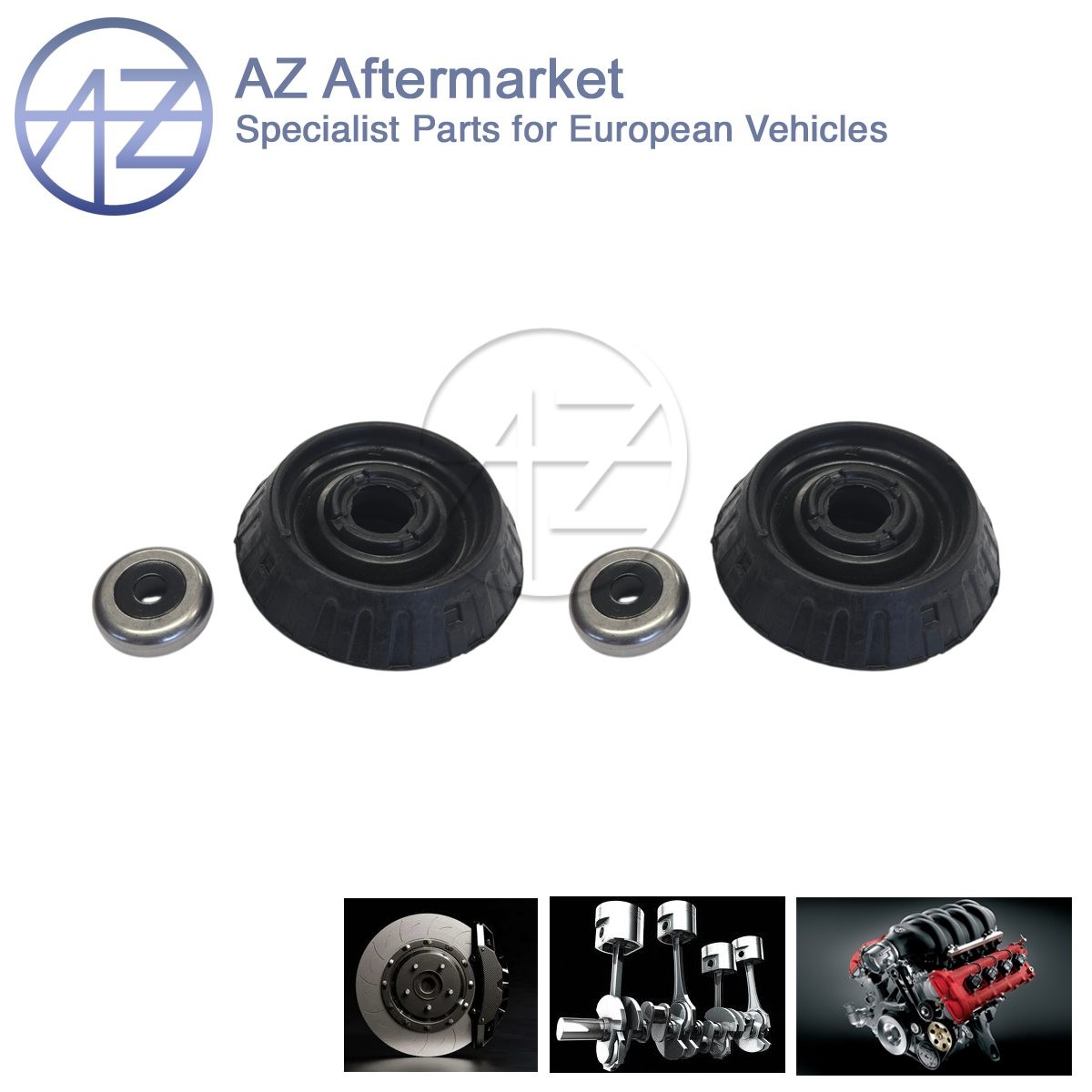 Fits Honda Jazz HR-V Insight CR-Z + Other Models AZ Front 2x Strut Top Mount