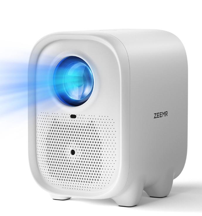 ZEEMR Q1 PRO Home Smart Portable Projector 1080p w/ 4k Decoding -White
