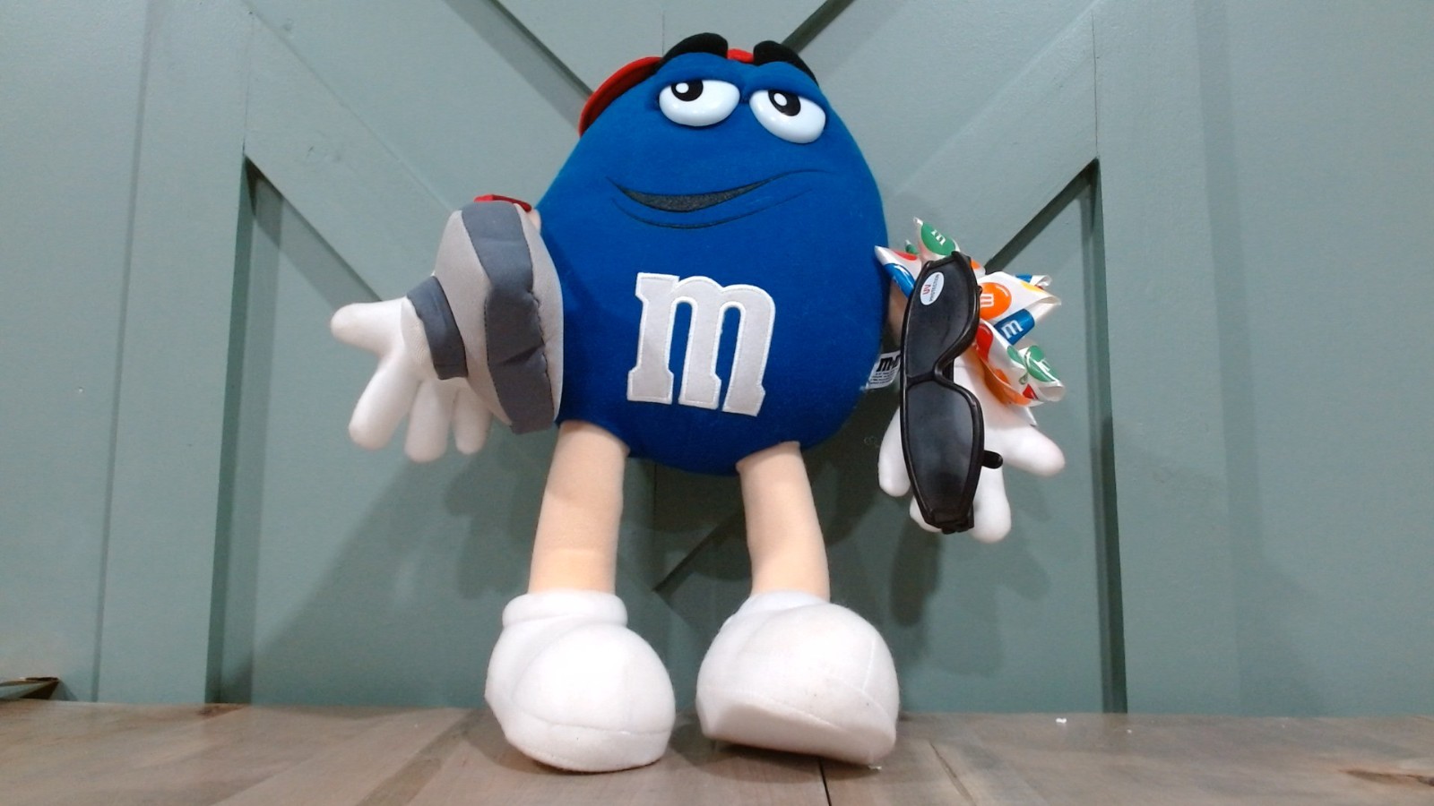 Toynk M&M's 14" Plush Doll of the Blue M&M character.