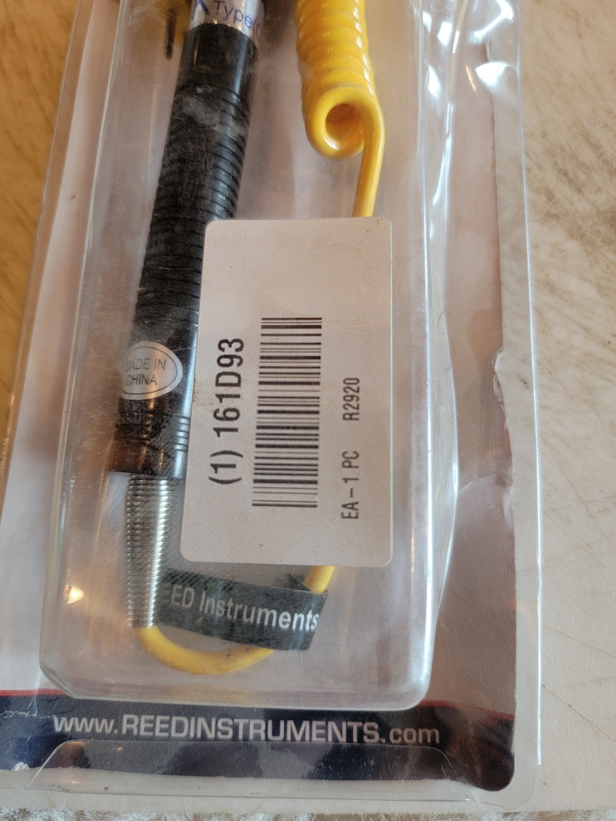 Reed Instruments R2920 Type K Surface Thermocouple Sensor Probe. FreeShipL48