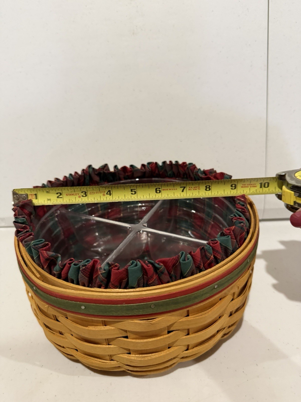 Longaberger Wrought Iron Small Snowman Stand w/ 2 Baskets, Liners, Protectors