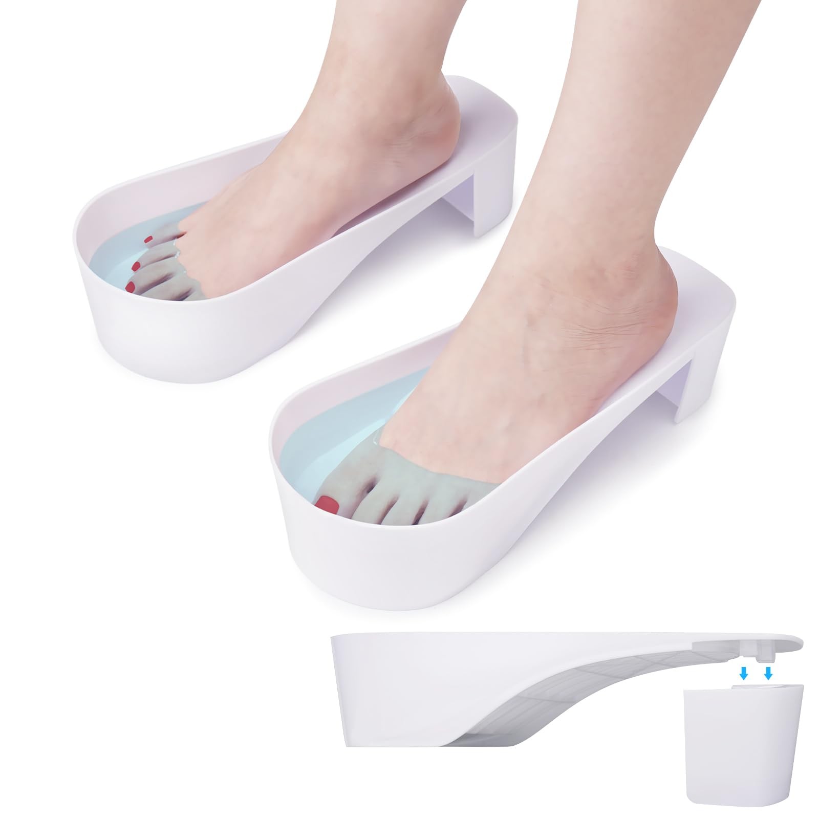 Toe Nail Soaking Bowl, 2 PCS Toenails Soak off Bowl, Shoe Design Foot Bath Soak