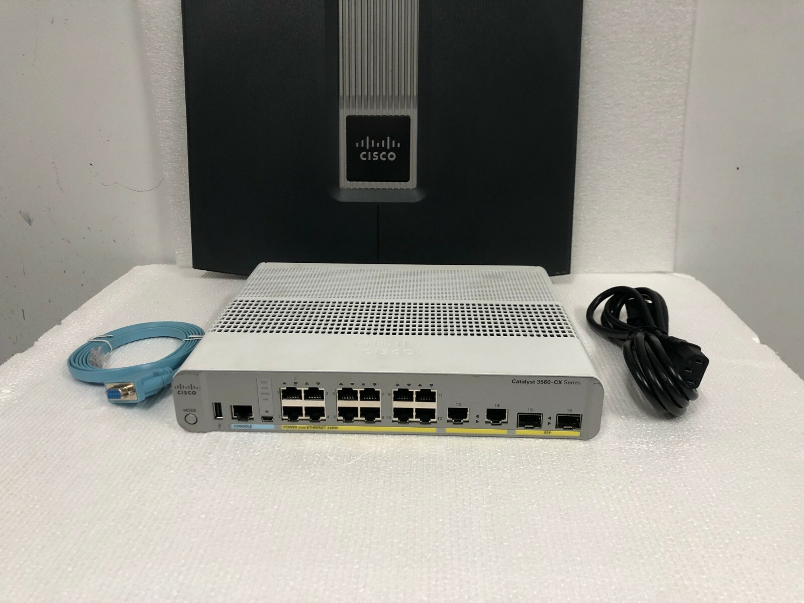 Cisco 3560CX-12PC-S 12 Port Managed Gigabit POE+ IP Base Switch WS-C3560CX-12PC-