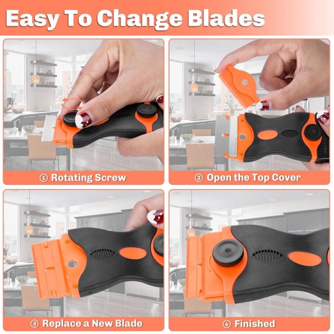 Razor Blade Scraper 2 Pcs Razor Scraper Tool For Removing Label Registration Sti