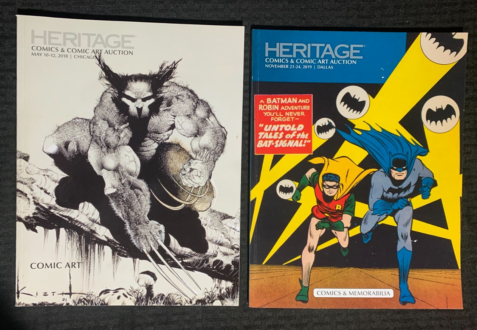 1218/19 may/Nov 8.0/7.0 HERITAGE Auction Catalog VF 8.0 Comics Art & Memorabilia