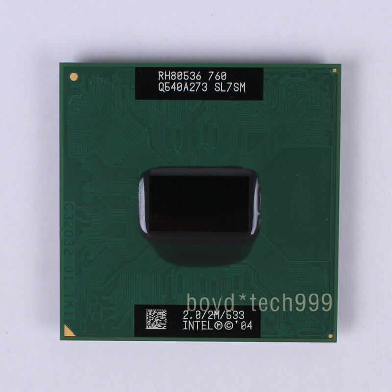 Intel Pentium M 760 Processor 2.0 GHz/2M/533 MHz (SL7SM) Socket M / PGA478C CPU