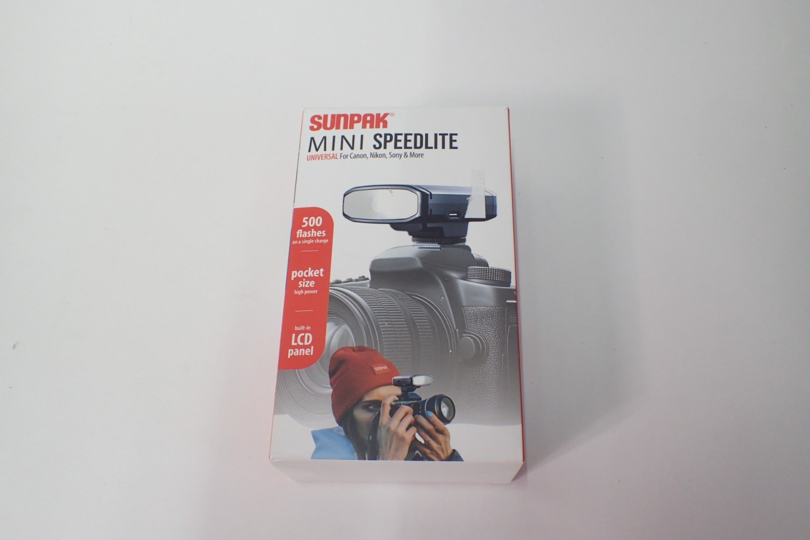 Sunpak - DF1200X Universal Mini Speedlite Flash with Built-in Battery