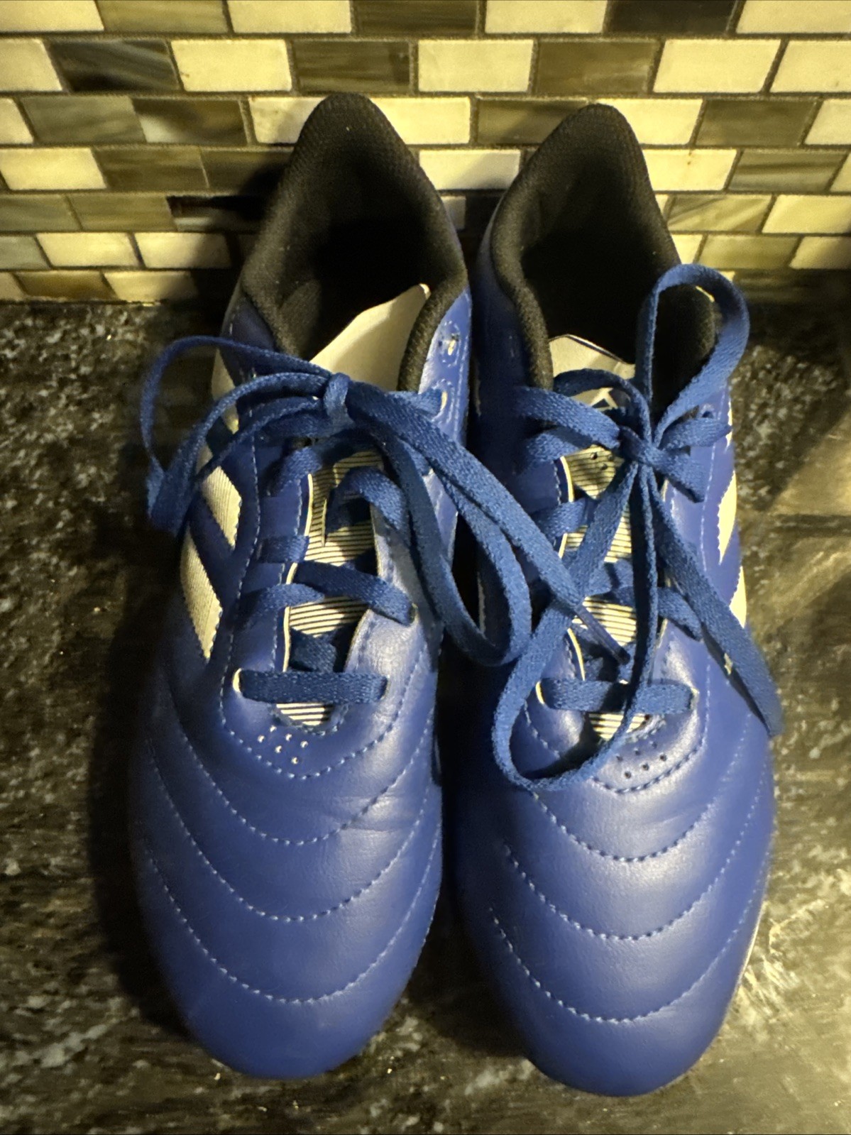 Adidas Goletto VIII FG Soccer Cleats Mens 5.5 Blue White Sport Athletic