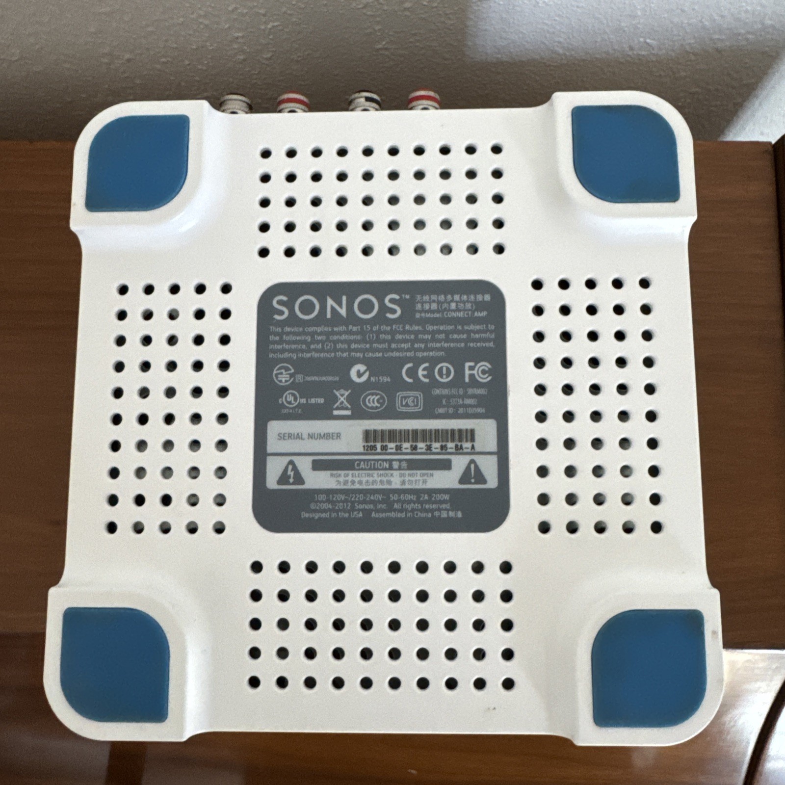 SONOS Connect Amp Gen 1 Wireless Streaming Amplifier S1 App UNIT ONLY Tested E