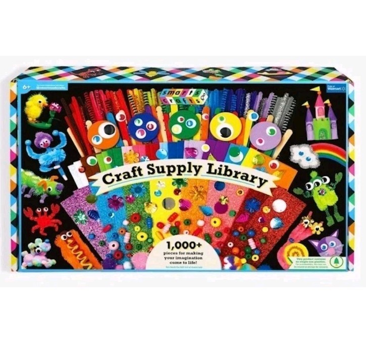 Smarts & Crafts Craft Supply Library 1000+pieces New