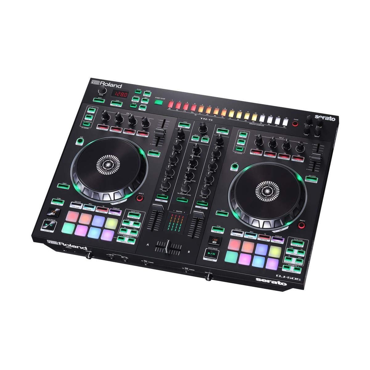 Roland DJ-505 Two-Channel, Four-Deck Serato DJ Controller (DJ-505)