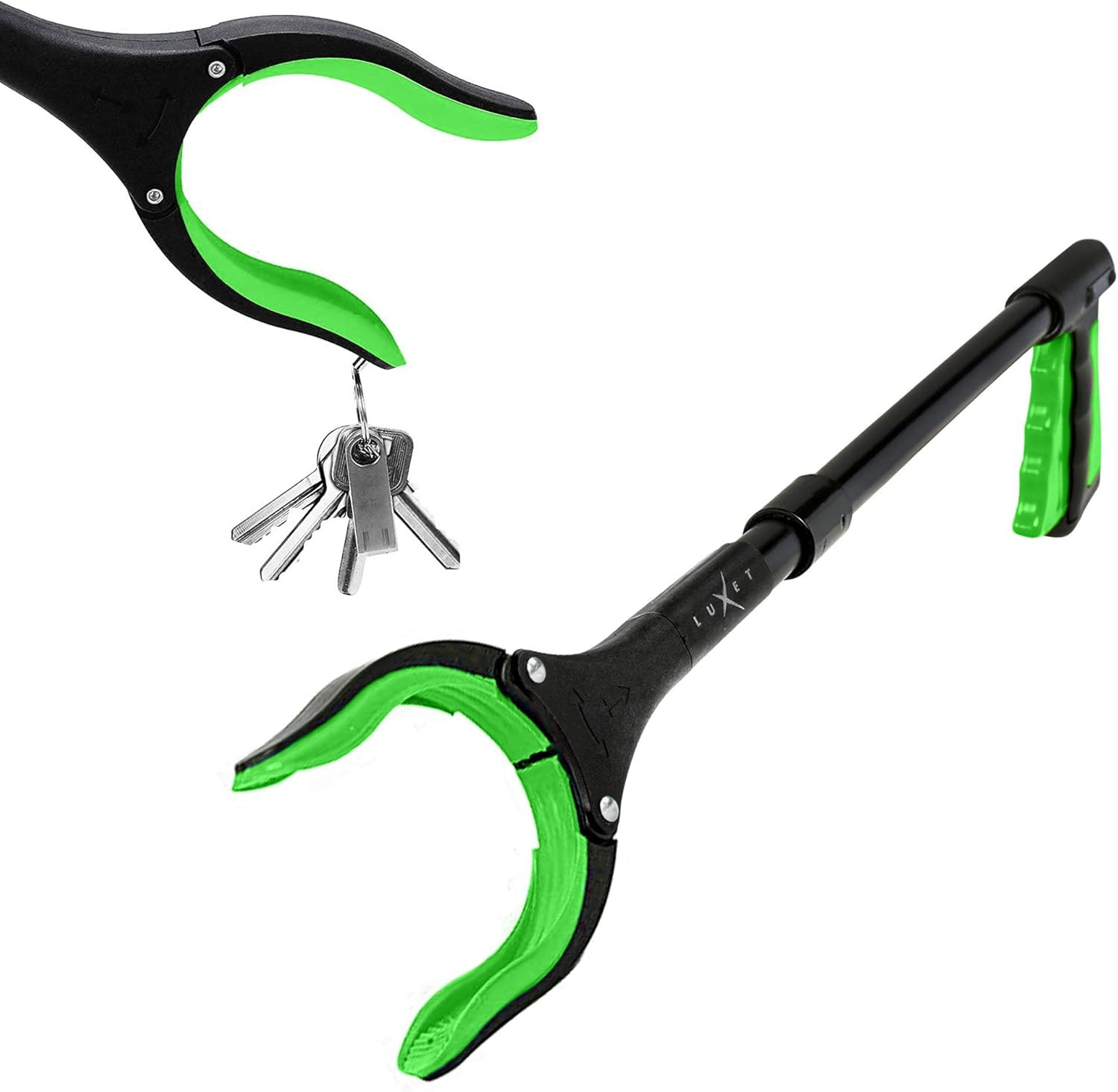 Grabber Reacher Tool 19 Inch Long, Foldable Pick up Stick - Strong Grip