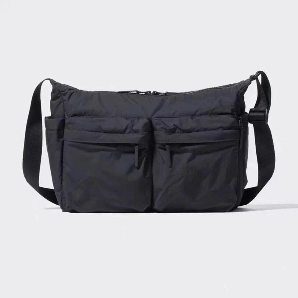 Multi Pocket Messenger Bag Men Women Shoulder Crossbody Travel Style Casual Bag