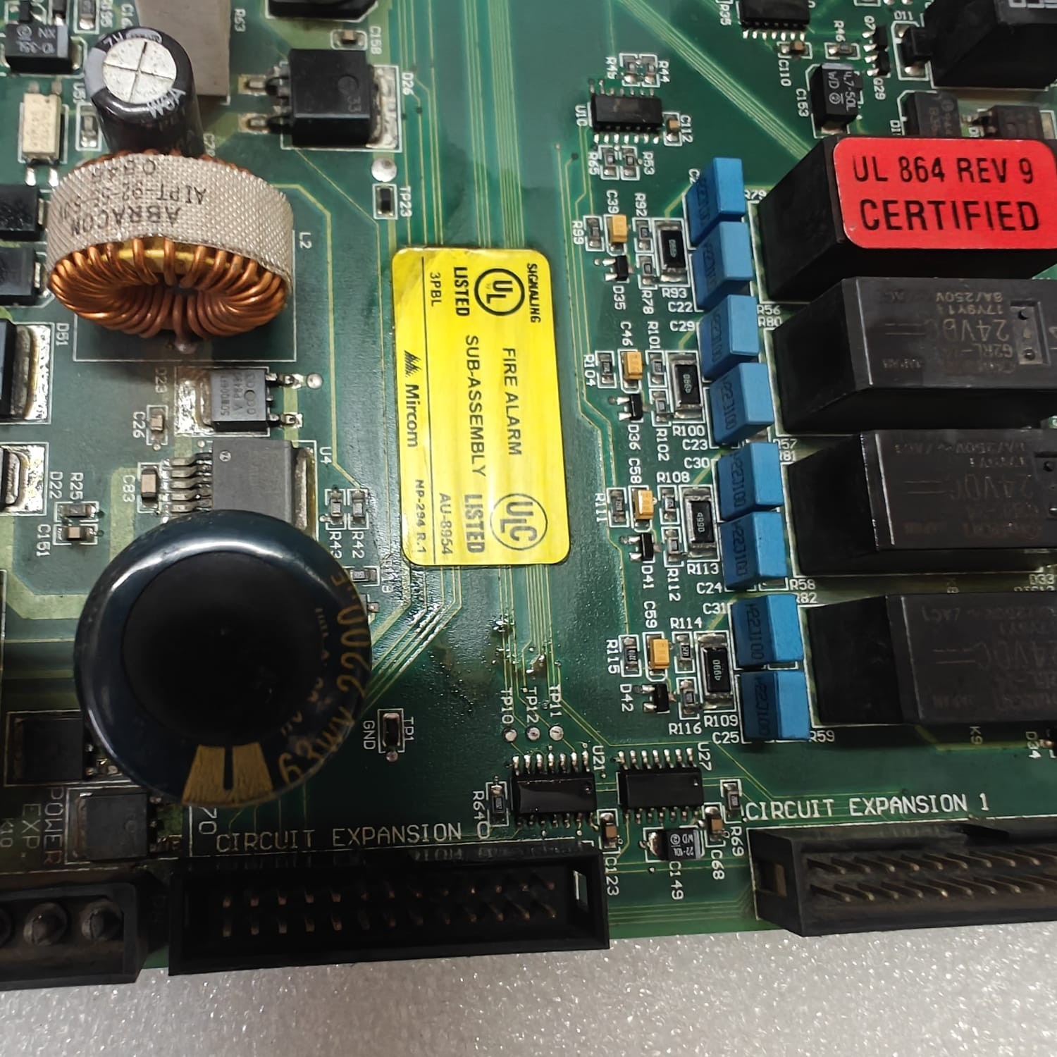 MIRCOM FX-2000 FIRE ALARAM PANEL MAIN PCB AU8954