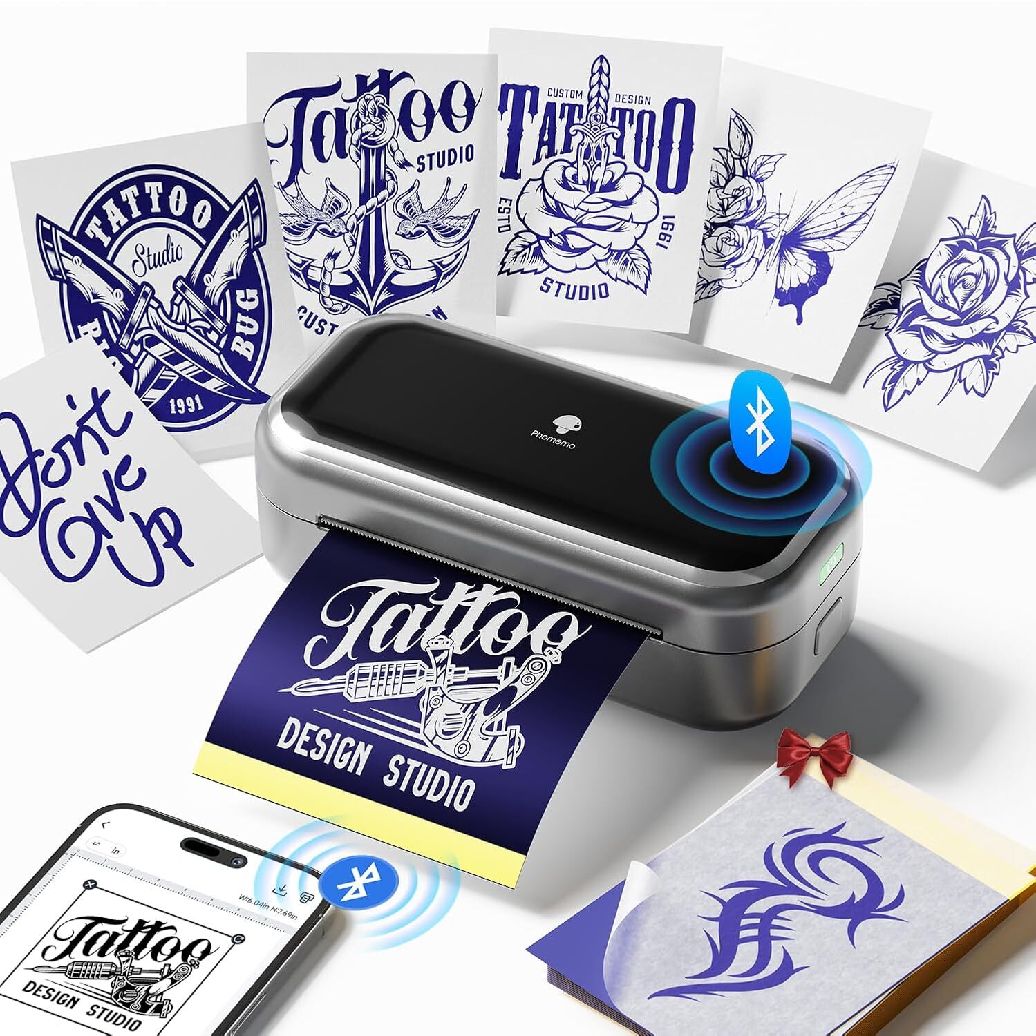 Phomemo TP31 Wireless Tattoo Stencil Printer Mini Thermal Tattoo Printer LOT