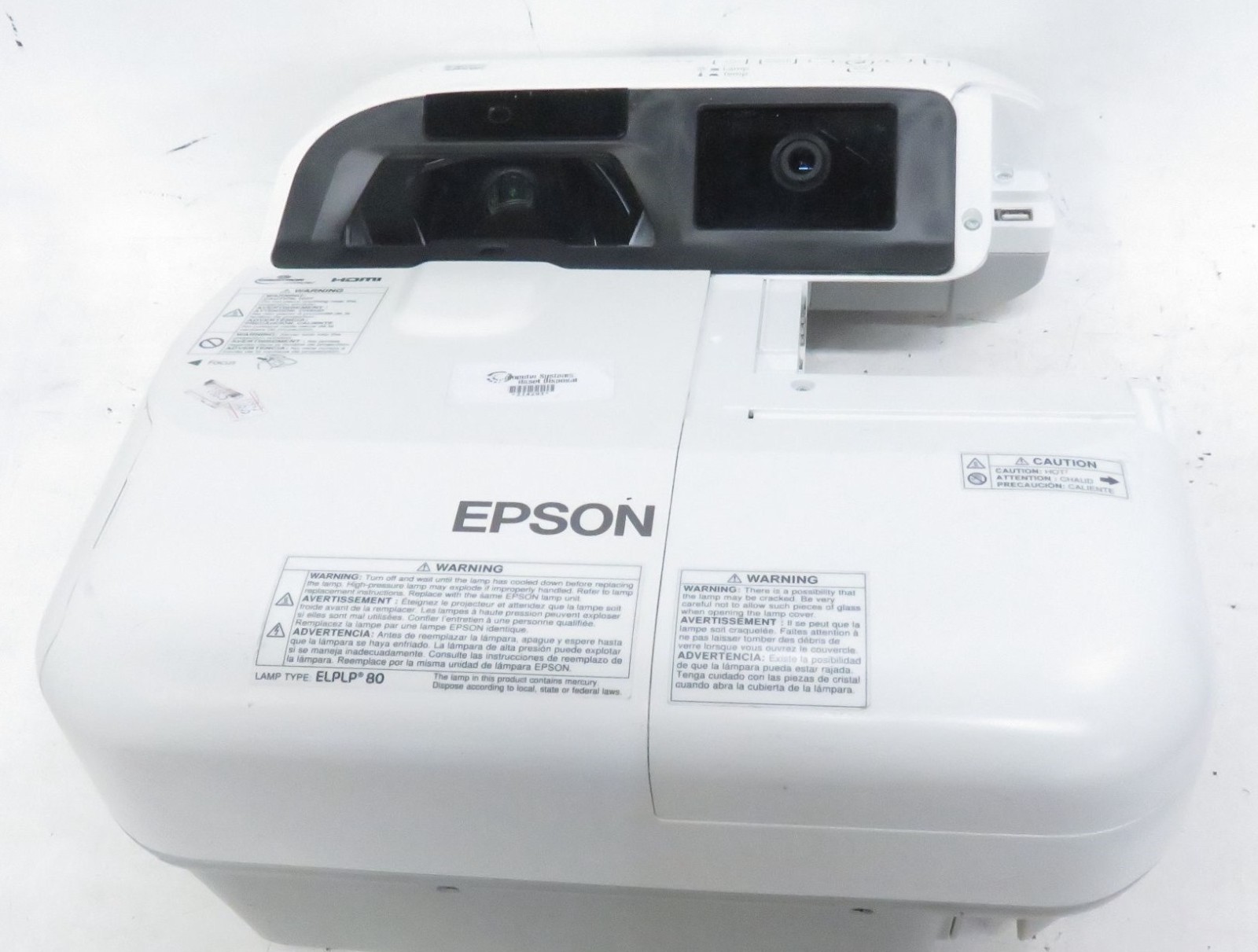 Epson BrightLink 585Wi Projector * WXGA UST * Under 2000 Hours